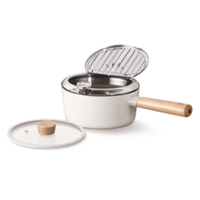 Load image into Gallery viewer, Neoflam FIKA 1.7QT Deep Fryer with Thermometer and Glass Lid - 네오플램 피카 1.7QT 튀김냄비
