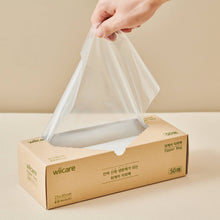 Load image into Gallery viewer, Wiicare Oxo-Biodegradable Zipper Bag 50 Count (Pack of 2) - 위케어 친환경 산화생분해 일회용 지퍼백
